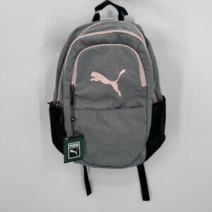 Puma Evercat Hybrid Backpack in Heather Grey/Pale Pink for Girl/Woman School Gym